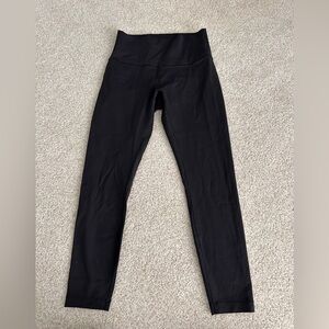 Black Lululemon High-Waisted Leggings Sz 8